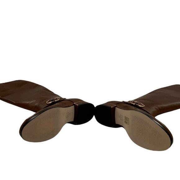 Tory Burch Boot Womens Size 8W Sofia Festival Buckle Side Zip Equestrian Riding - Picture 10 of 12